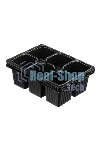 Кассета для рассады, 180х135х60 мм, 6 ячеек, полистирол, 5 шт. Россия