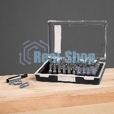 Набор бит Matrix с магнитным держателем, CrV, 61шт