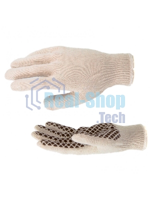 Перчатки трикотажные Сибртех рисунок ПВХ гель 