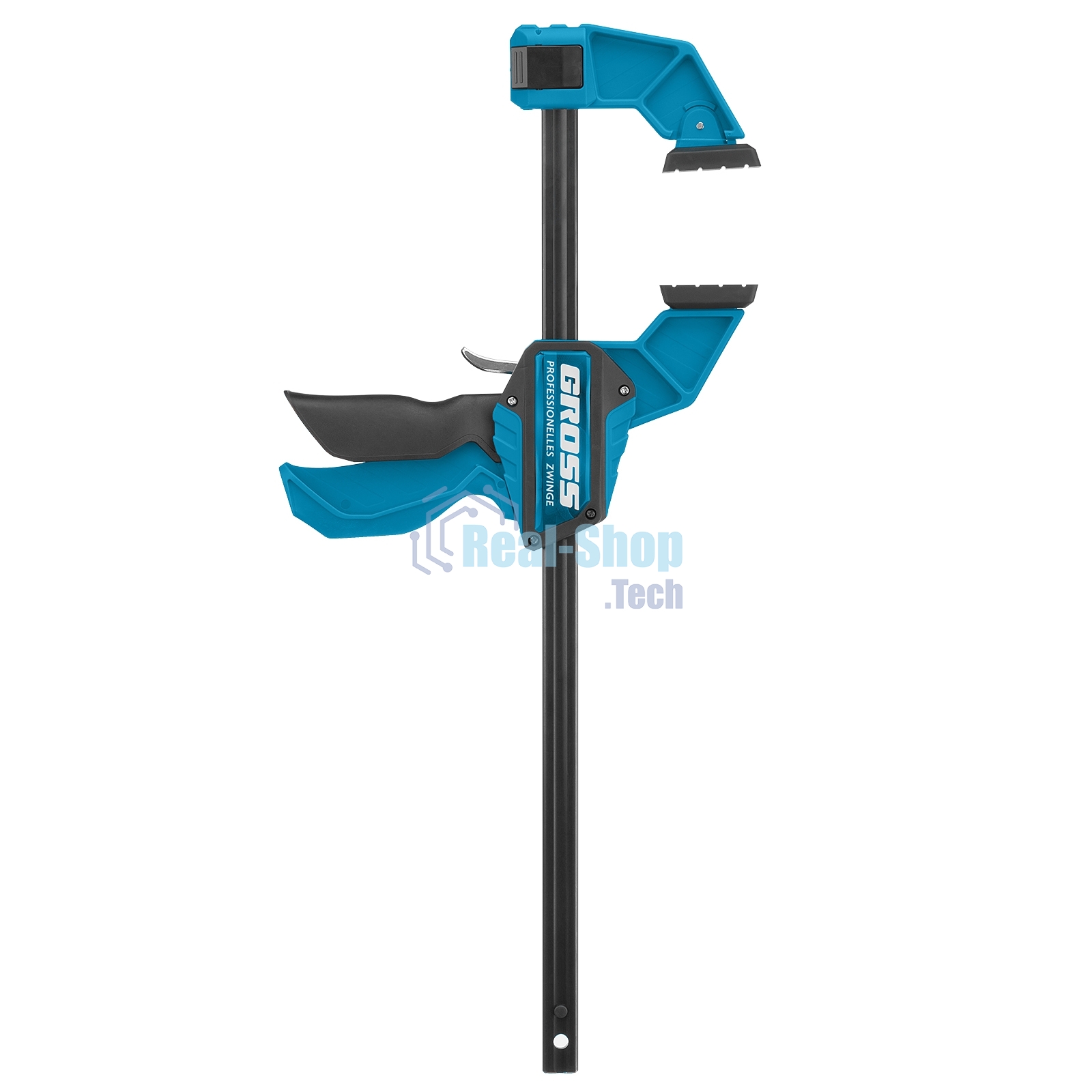 Струбцина Gross 20702 реечная быстрозаж. пистолет. пошаг.механизм пл. корпус 300мм