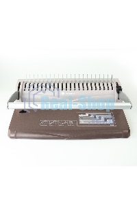 Переплетчик Heleos БП13пс коричневый (БП13ПСК) A4/перф.13л.сшив/макс.450л./пластик.пруж. (6-51мм)