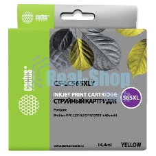 Картридж струйный Cactus CS-LC565XLY желтый (14,4 мл) для Brother MFC-J2510