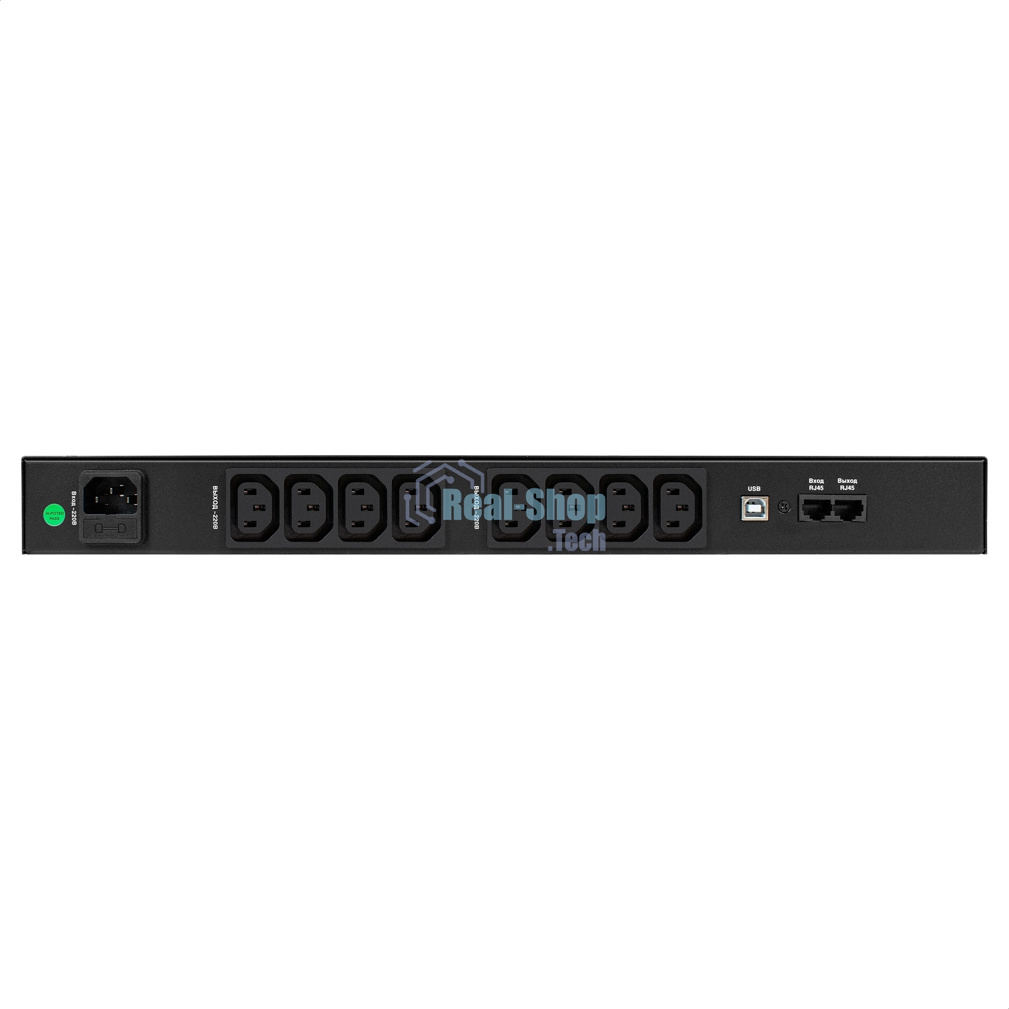 Источник бесперебойного питания ExeGate 1U ServerRM UNL-1200.LCD.AVR.8C13.RJ.USB.1U 1200VA/720W, LCD, AVR, 8*C13, RJ, USB, 1U, установка в стойку, черный