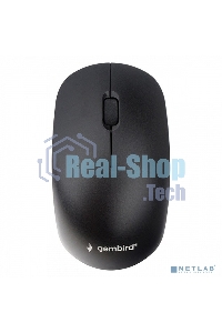 Мышь беспроводная Gembird MUSW-435 черный, 1600 dpi, радиоканал, USB, кнопки - 3