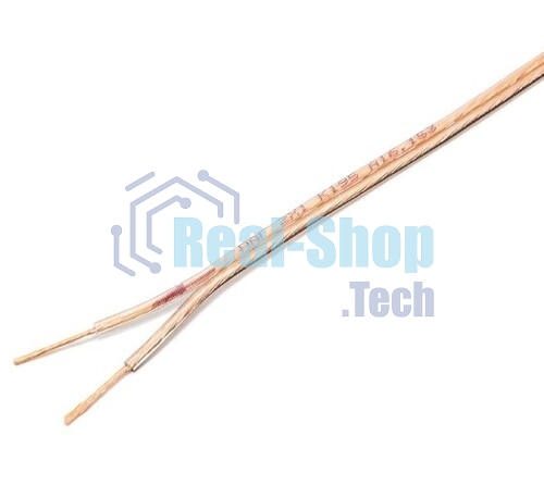 Акустический кабель Cablexpert CC-TC2x1,0-15M, прозрачный, 15 м, бухта