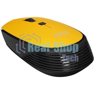 Мышь беспроводная HIPER HOMW-085 желтый, 1600 dpi, радиоканал, USB, кнопки - 4