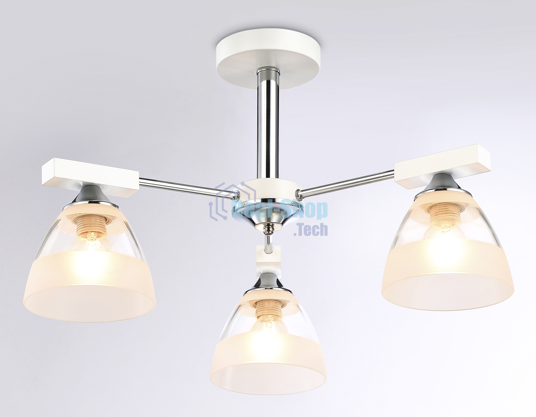 Светильник Ambrella light TR9091/3 WH/CH белый/хром E27*3 max 40W D570*270