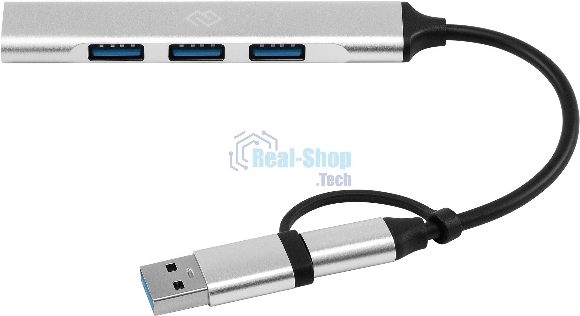 USB-концентратор Digma DHUB-4USB-AC-2.0, USB-C + USB-A, USB 2.0 4 портов, USB