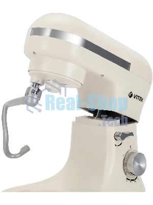 Миксер Vitek VT-PM0110 кремовый, стационарный, 1500 Вт, 4.5 л, 8 скоростей