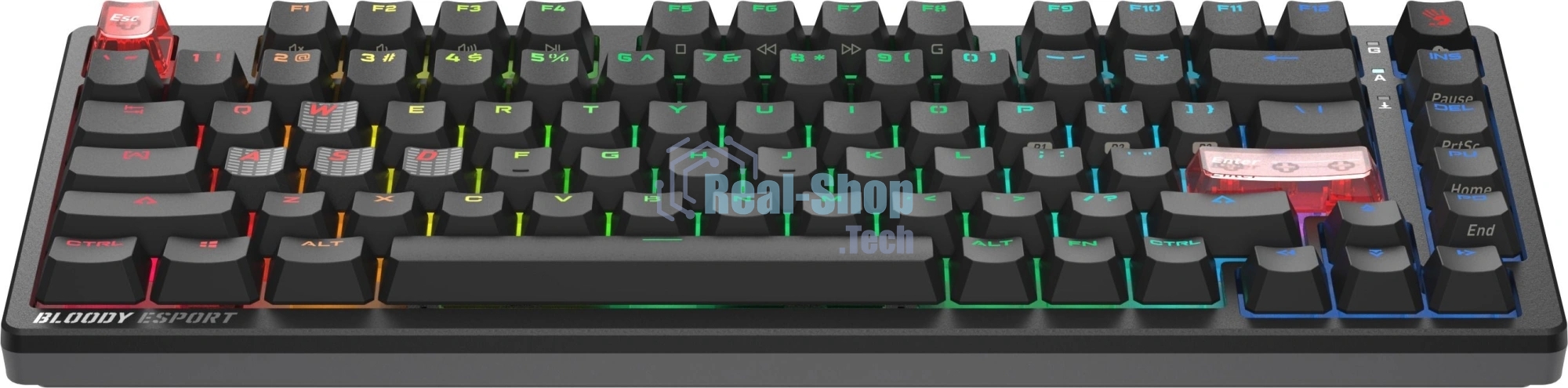 Клавиатура A4Tech Bloody MS76 проводная, USB Type-A, черный