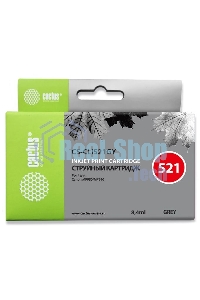 Картридж струйный Cactus CS-CLI521GY серый (8,4 мл) для Canon MP980/MP990