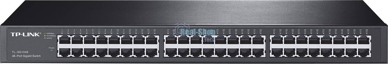 Сетевой коммутатор TP-Link SMB TL-SG1048 Коммутатор 48-port Gigabit Switch, 1U 19-inch rack-mountable steel case