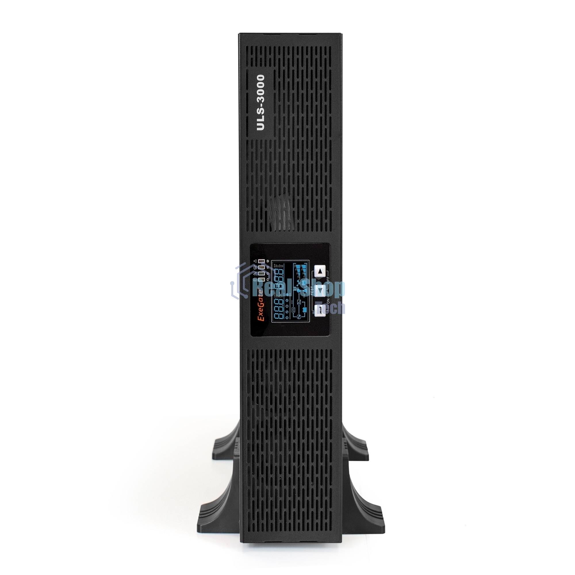 Источник бесперебойного питания On-line ExeGate EP285648RUS PowerExpert ULS-3000.LCD.AVR.C13.USB.RS232.SNMP.2U 3000VA/3000W, On-Line, PF=1, LCD, 6*IEC-C13, RS232, USB, SNMP-slot, Rackmount 2U/Tower, черный