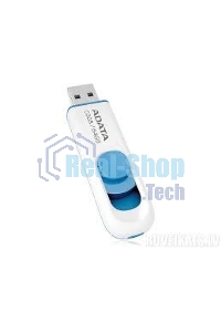 Флешка USB ADATA С008 (AC008-64G-RWE), 64Gb, USB 2.0, R/W 15/5, белый/синий