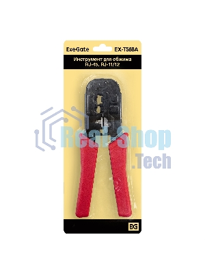 Инструмент ExeGate EX293158RUS EX-T568A для обжима RJ-45, RJ-11/12