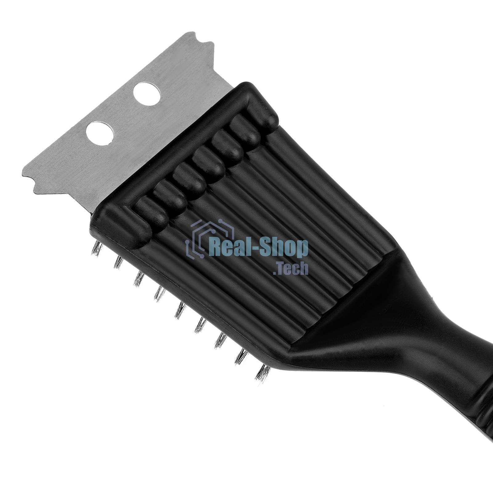 Щетка для чистки гриля 20 см, 2 в 1 (щетка, скребок), Camping Palisad