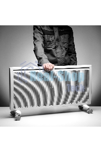 Конвектор гибридный Denzel HybridX-2000 белый, 2000 Вт, 30 м2, термостат, дисплей