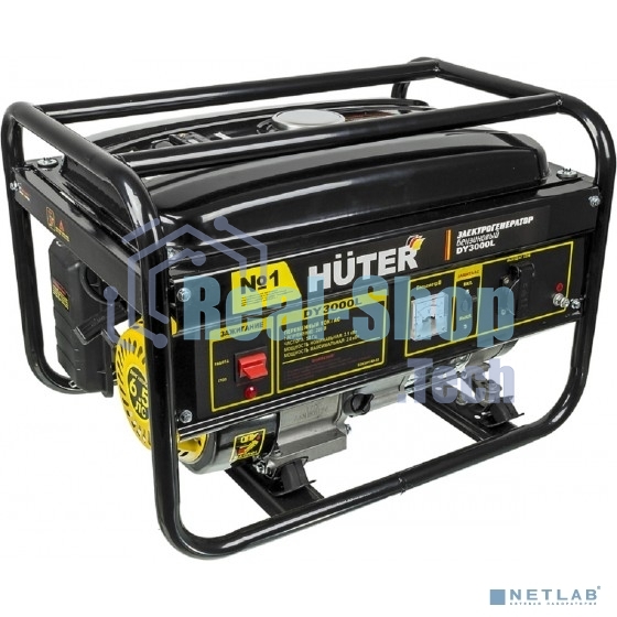 Электрогенератор бензиновый Huter DY3000L, 2.8 кВт, 67 дБ, 39 кг