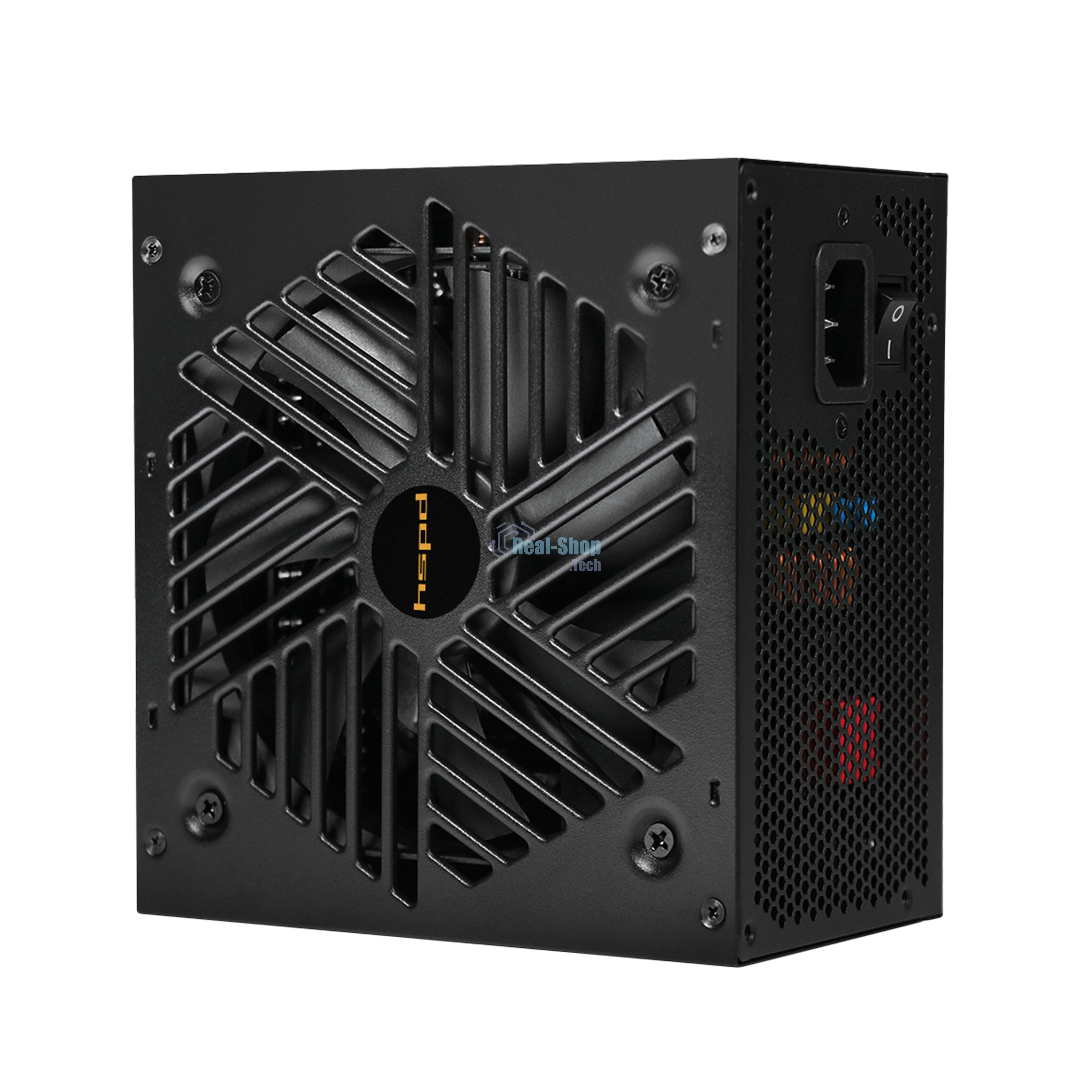 Блок питания Power Supply HSPD, 750W 80 PLUS Gold (ATX, 3.1, PCIe 5.1, Full modular, 1x24(20+4)pin 600мм, 2xCPU 8(4+4)pin 700мм, 2xPCIe*2 8(6+2)pin 550+150мм, 1x12V(2x6) 12+4pin 600W 550мм 2xSATA*3 500+150+150мм, 1xMOLEX4pin*3+FDD 500+150+150+150мм, Active, 120x120мм, 150x140x86мм, APFC, OVP, UVP, SCP, OCP, OTP, OPP, NLO, SIP, black)