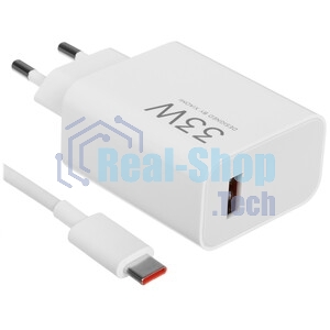Сетевое зарядное устройство Xiaomi BHR9956EU 33W 3A (PD) USB универсальное белый
