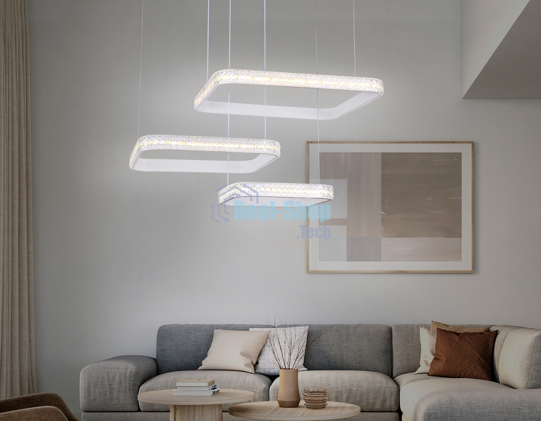 Светильник Ambrella light FA6165 WH белый 131W 720*500*900 (ПДУ РАДИО 2.4)