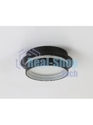 Светильник Ambrella light TN5385 SBK/FR черный песок/белый матовый GX53 IP44 D105*40