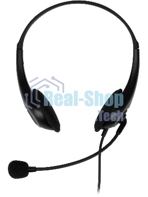 Гарнитура Oklick HS-M300 чёрный/серый, проводная, USB