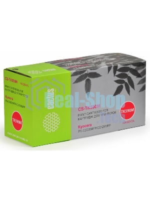 Картридж лазерный Cactus CS-TK590M пурпурный (5000 стр.) для Kyocera FS-C2026MFP/C2126MFP/C2526MFP/C2626MFP/C5250DN