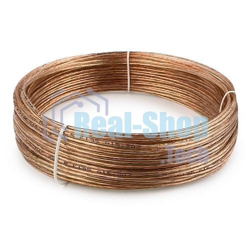 Акустический кабель Cablexpert CC-TC2x0,5-15M, прозрачный, 15 м, бухта