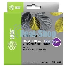 Картридж струйный Cactus CS-LC525XLY желтый (14,4 мл) для Brother DCP-J100/J105/J200