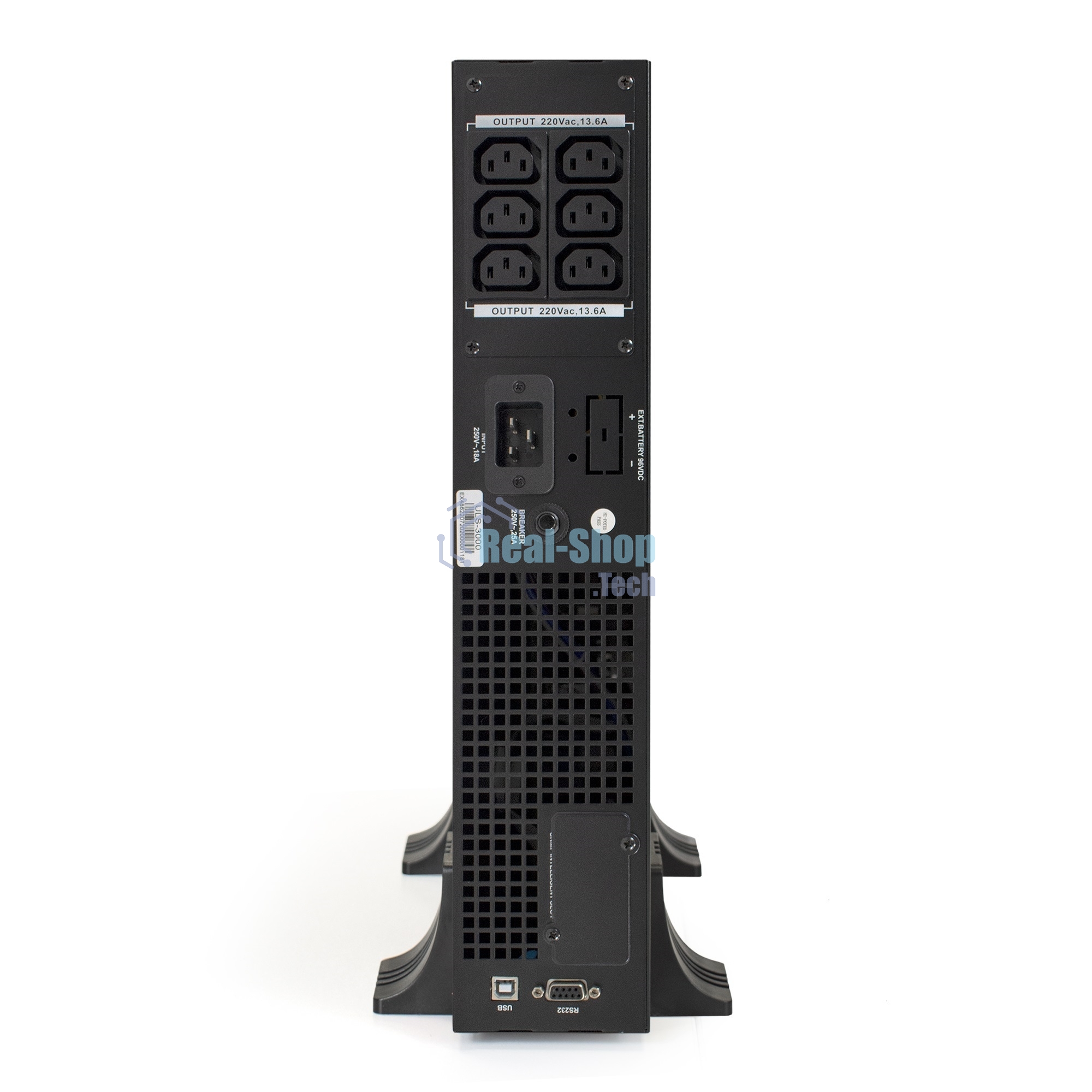 Источник бесперебойного питания On-line ExeGate EP285648RUS PowerExpert ULS-3000.LCD.AVR.C13.USB.RS232.SNMP.2U 3000VA/3000W, On-Line, PF=1, LCD, 6*IEC-C13, RS232, USB, SNMP-slot, Rackmount 2U/Tower, черный