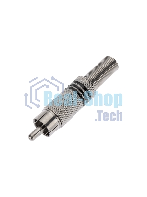 Разъем штекер Proconnect RCA металл под винт ZN черный/красный