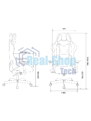 Кресло Бюрократ VIKING KNIGHT LT28 FABRIC серо-голубой, ткань, 120 кг, механизм качания
