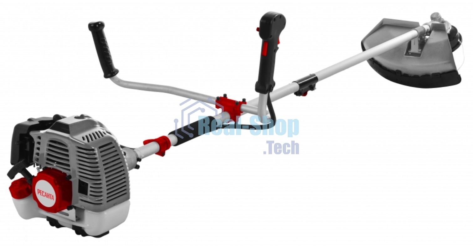 Триммер бензиновый Ресанта БТР-1500Р 1500Вт 2л.с. разбор.штан. реж.эл.:леска/нож