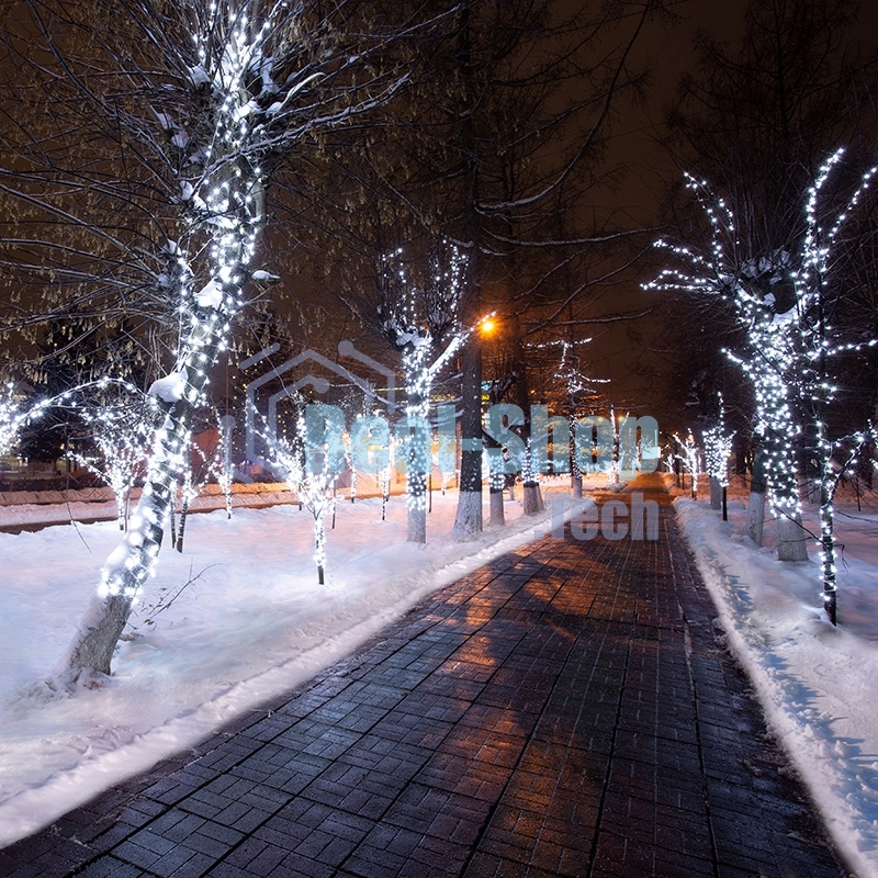 Гирлянда Neon-night LED Клип-лайт 12 V, прозрачный ПВХ, 150 мм, цвет диодов белый