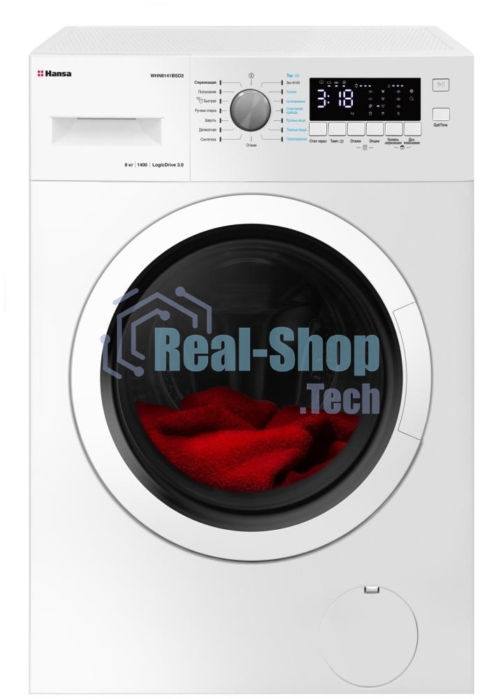 Стиральная машина Hansa WHN8141BSD2 белый загр. фронтальная макс.: 8 кг 1400 об/мин класс: А+++