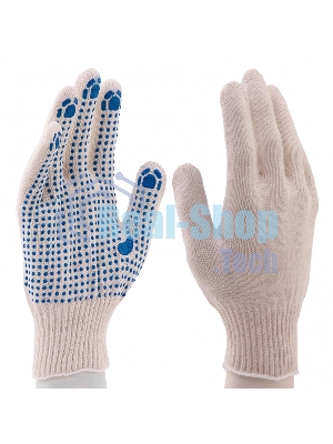 Перчатки трикотажные, с ПВХ точкой, 10 класс Россия