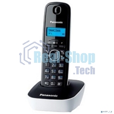 Телефон беспроводной (DECT) Panasonic KX-TG1611RUW (белый) АОН, Caller ID,12 мелодий звонка,подсветка дисплея,поиск трубки