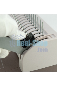 Переплетчик Heleos БП13пс коричневый (БП13ПСК) A4/перф.13л.сшив/макс.450л./пластик.пруж. (6-51мм)