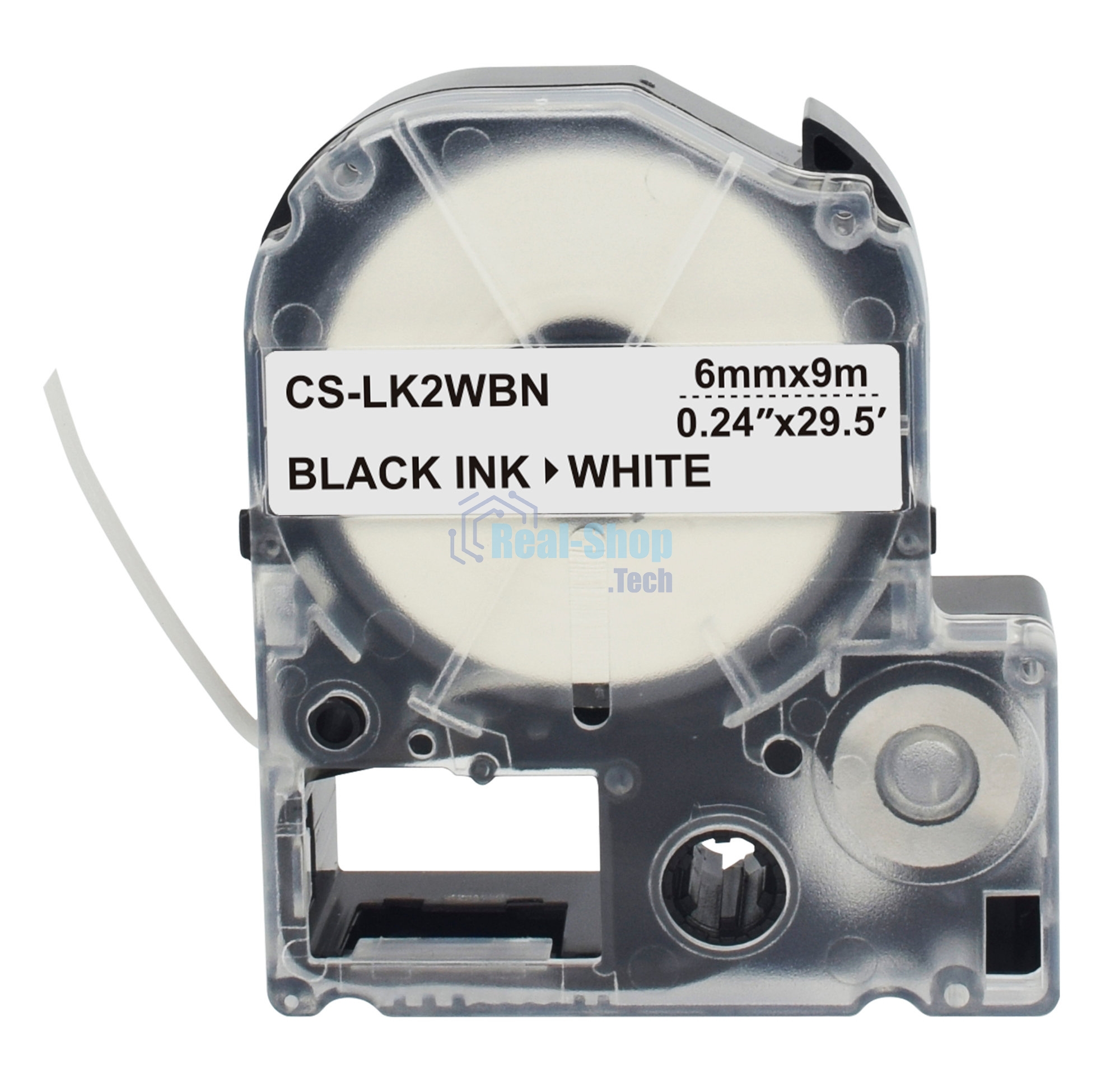 Картридж ленточный Cactus CS-LK2WBN черный, 6мм, 9м для Epson LW300/LW400/LW700/LW600P/LW1000P/K400/Z700/Z900