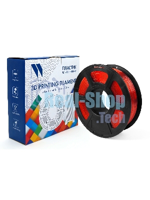Филамент NVPrint PETG Clear Red Прозрачно-красный для 3D печати диаметр 1.75мм масса 1 кг