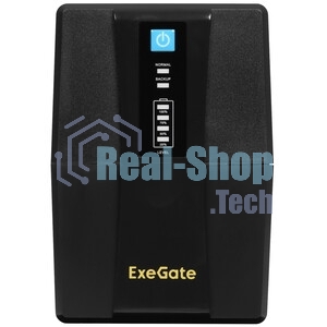 Источник бесперебойного питания ExeGate EX292774RUS SpecialPro UNB-800.LED.AVR.4C13.RJ.USB 800VA/480W, LED, AVR, 4*C13, RJ45/11, USB, металлический корпус, черный