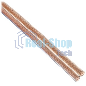Акустический кабель Cablexpert CC-TC2x1,5-50M, прозрачный,  50 м, на катушке