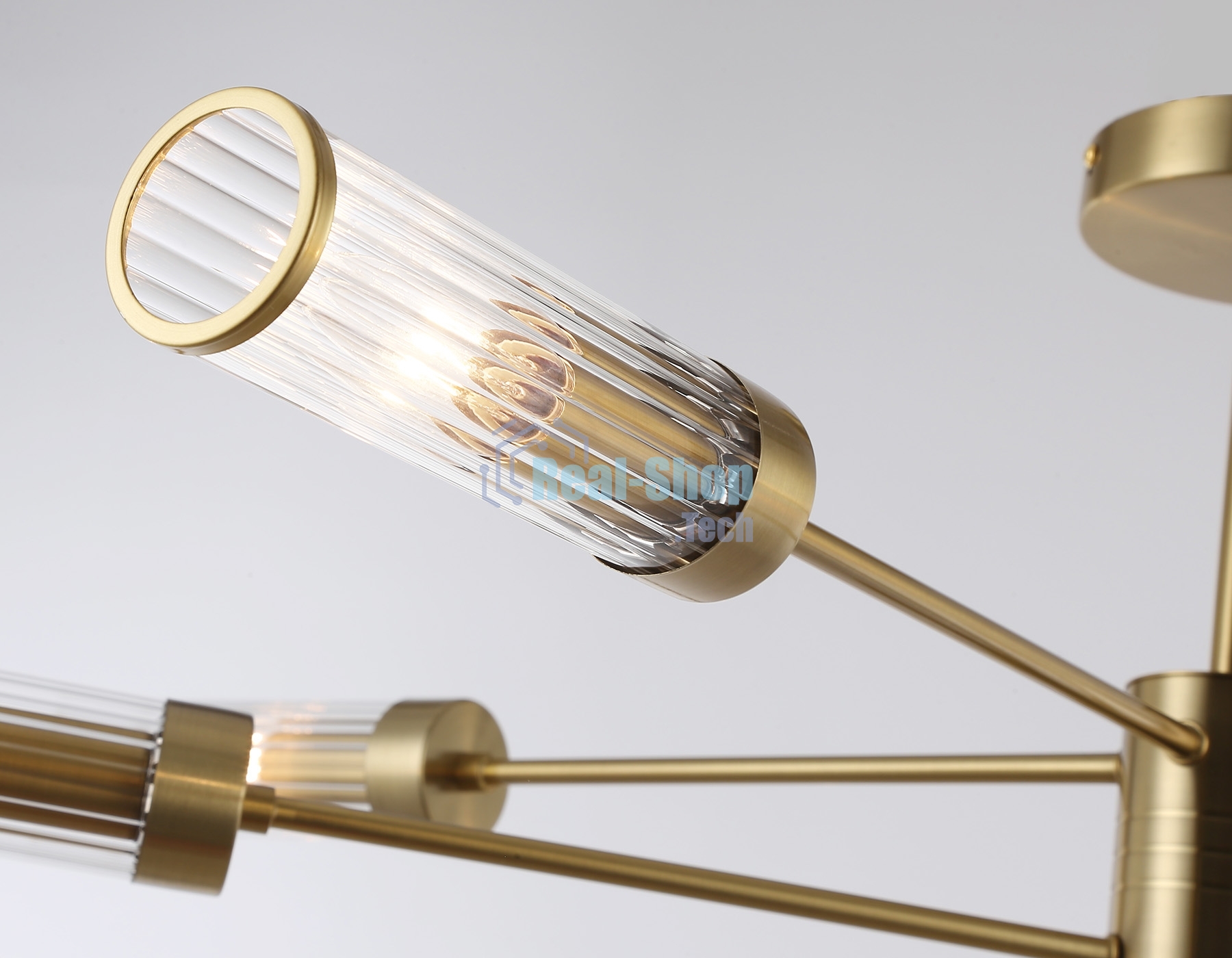 Люстра Ambrella light LH55162/8 BS/CL латунь/прозрачный E14/8 max 40W D930*330