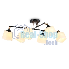 Светильник Ambrella light TR303089/6 BK/FGD/FR черный/золото/белый матовый E27/6 max 40W 800*580*250