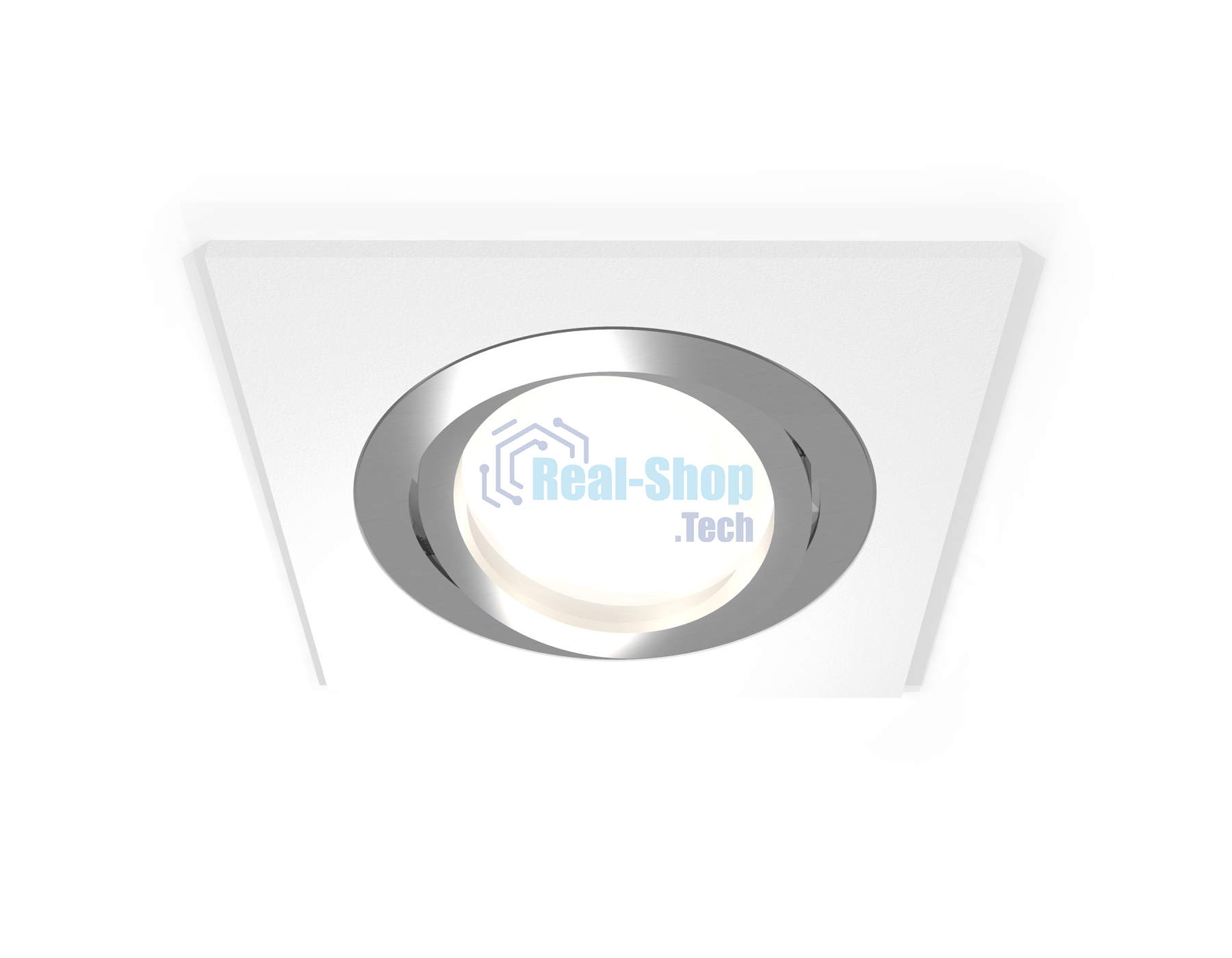 Комплект встраиваемого поворотного светильника Ambrella light XC7631082 SWH/PSL белый песок/серебро полированное MR16 GU5.3 (C7631, N7003)