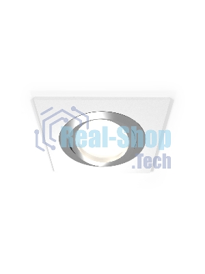 Комплект встраиваемого поворотного светильника Ambrella light XC7631082 SWH/PSL белый песок/серебро полированное MR16 GU5.3 (C7631, N7003)