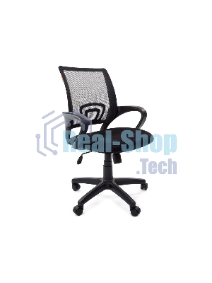 Кресло Chairman 696 TW-01 черный, ткань, 120 кг, механизм качания