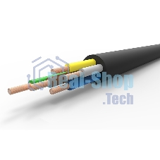 Кабель промышленный Rexant гибкий КГтп-ХЛ 5х4 мм², длина 20 метров, ГОСТ