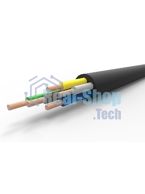 Кабель промышленный Rexant гибкий КГтп-ХЛ 5х4 мм², длина 20 метров, ГОСТ